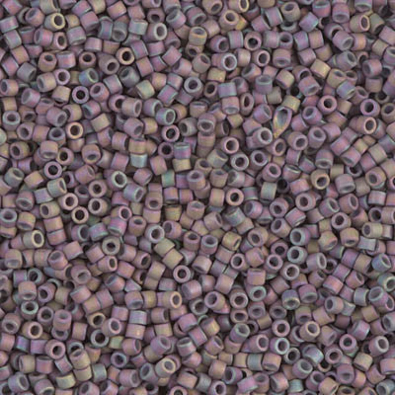 Miyuki Delica Bead 11/0, DB1067, Matte Metallic Thistle Gold Iris, 5 grams